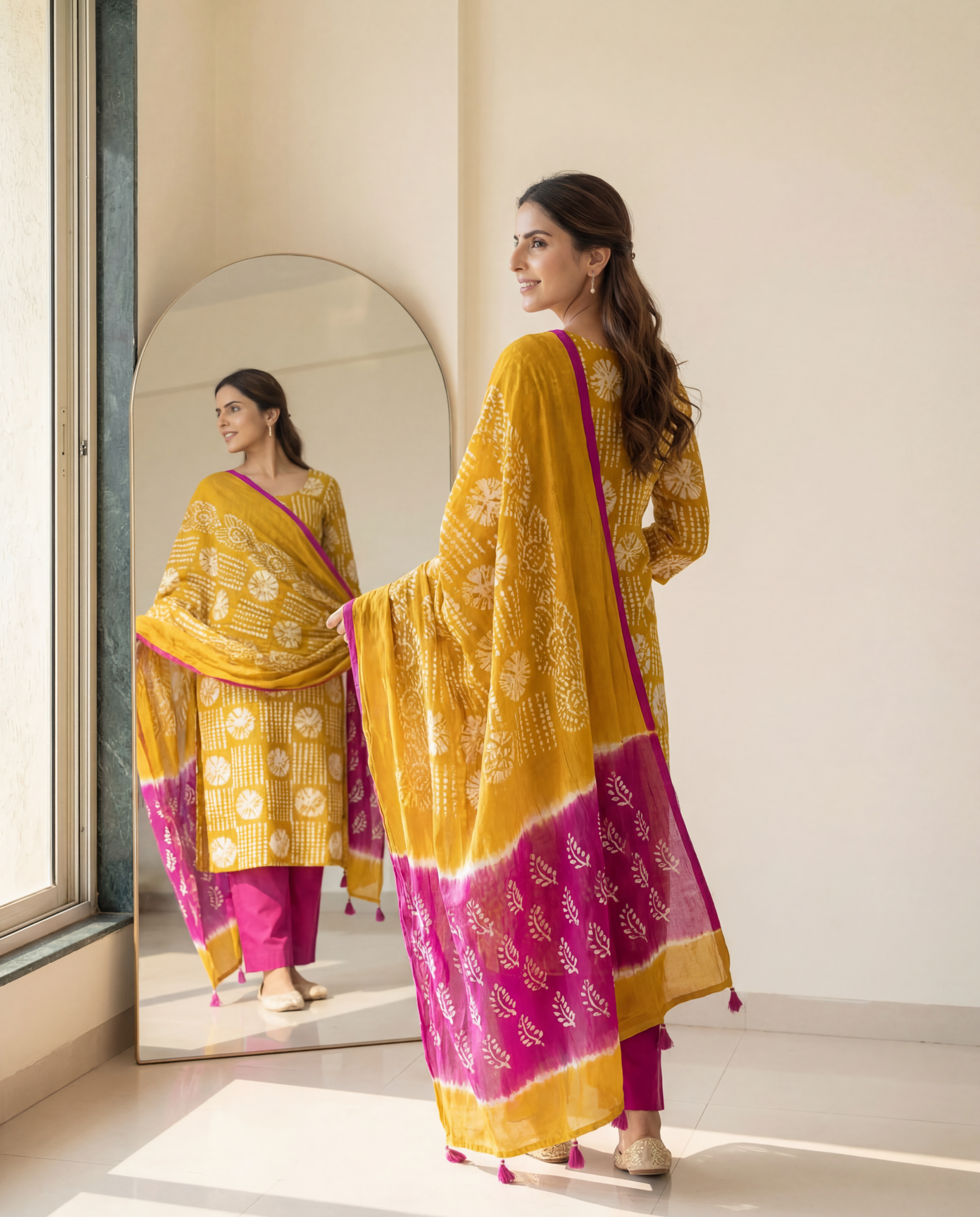 Snigdha Unstitched Cotton Shalwar Kameez - Image 6