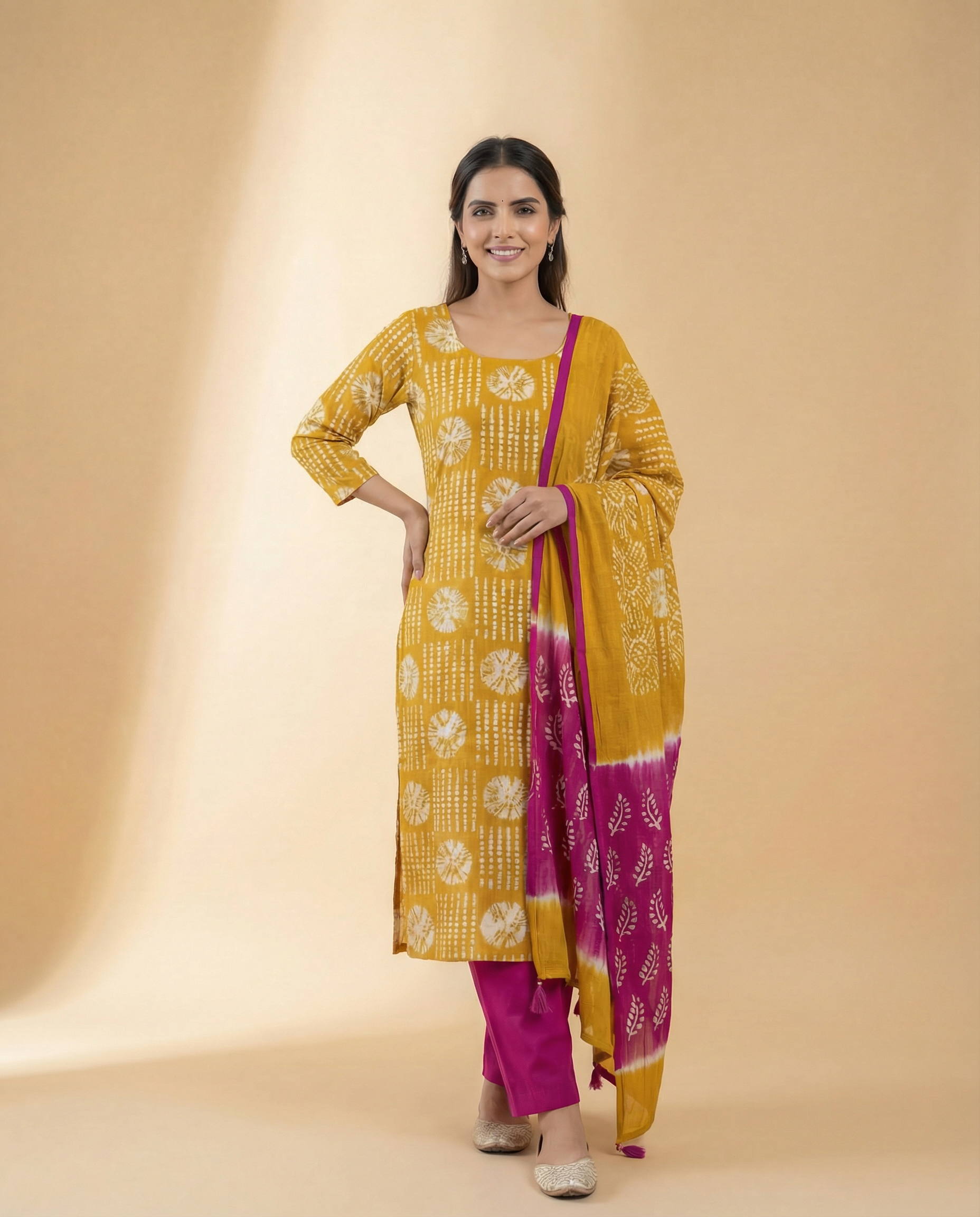 Snigdha Unstitched Cotton Shalwar Kameez - Image 5